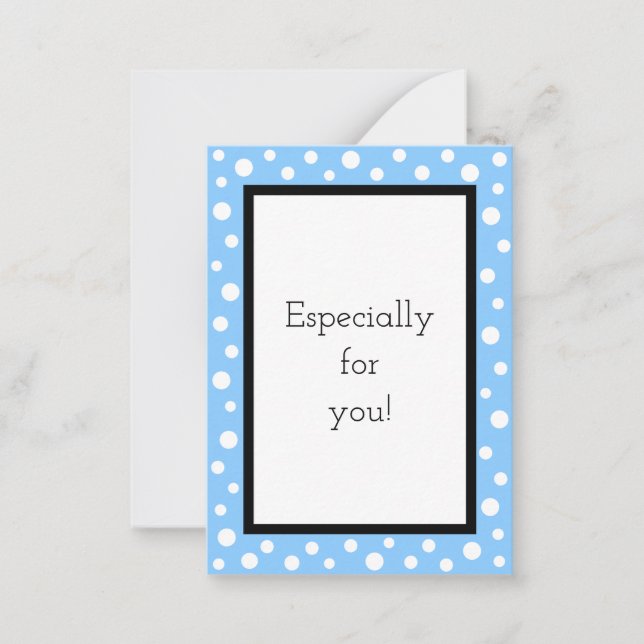 Small Dot Gift Note Cards_Sky Card (Front)