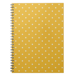 Small Dots candy yellow pattern notebook