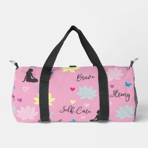 Small Duffel Bag   Baby Pink Mindfulness Bag