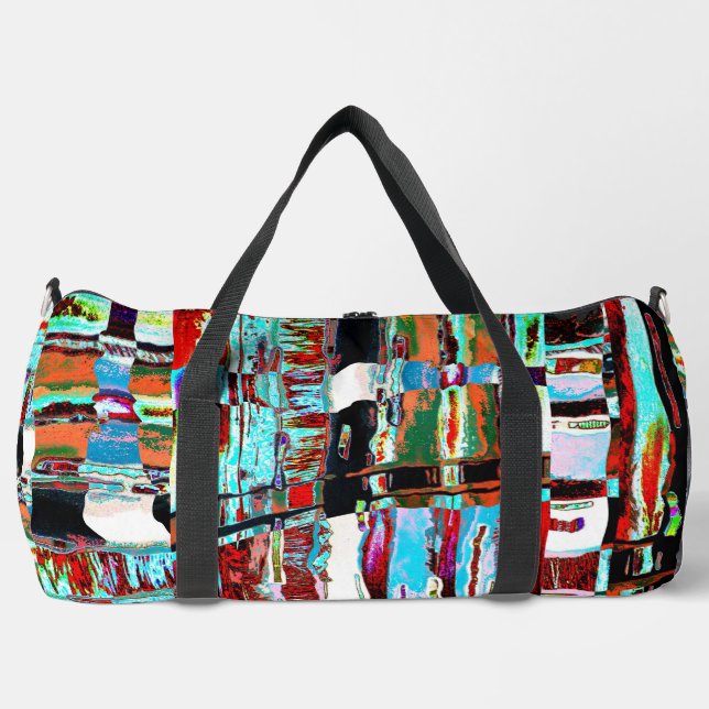 Small Duffel Bag – Collapse Reflection Abstract  (Front)