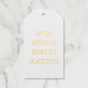 Small Efforts Foil Gift Tag