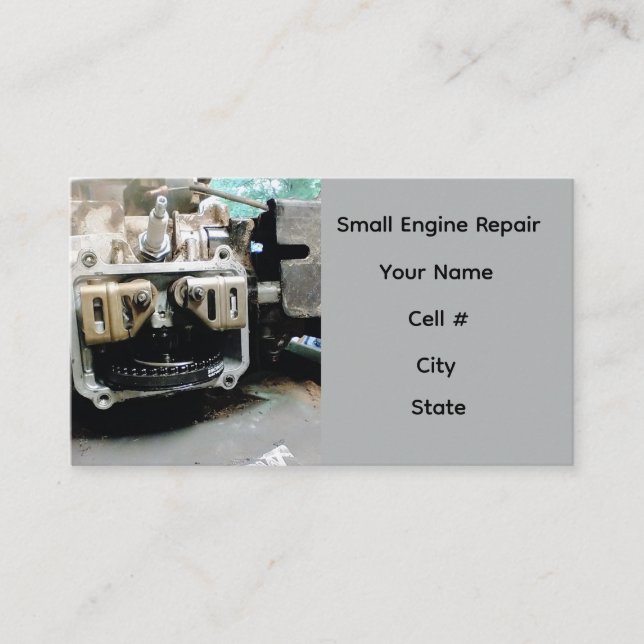 Small Engine Repair Business Card (Front)