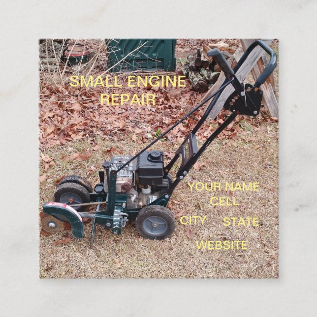 SMALL ENGINE REPAIR Business Card (Front)
