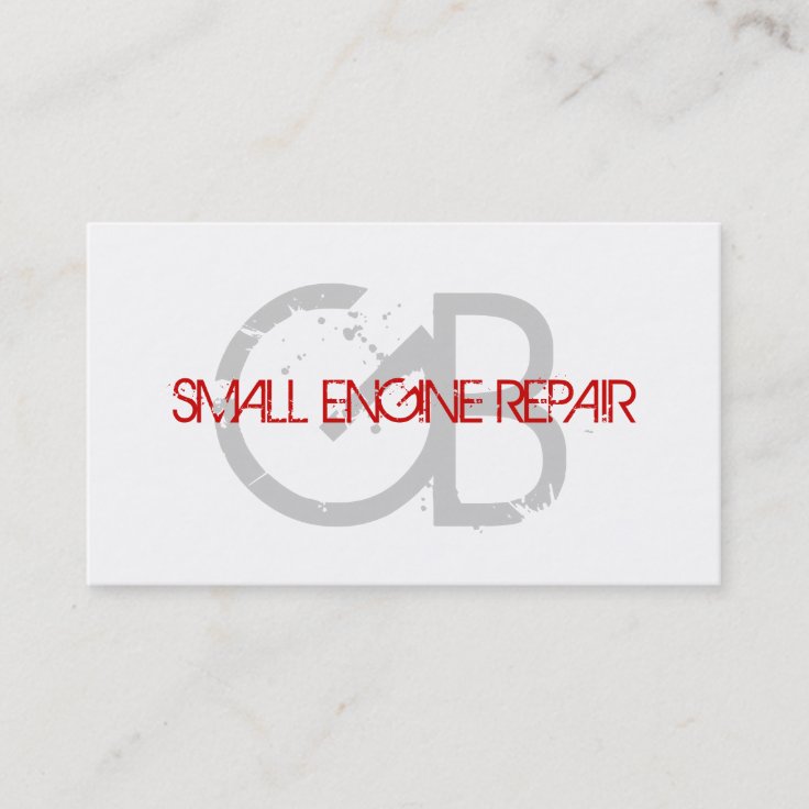 Small Engine Repair Business Cards Zazzle