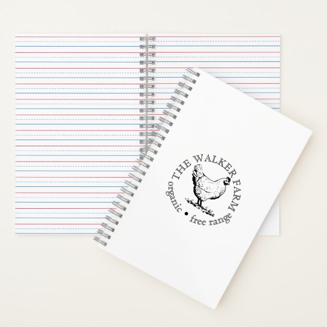 Small Farm Business Promotional Logo Notebook (Inside)
