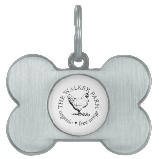 Small Farm Business Promotional Logo Pet ID Tag