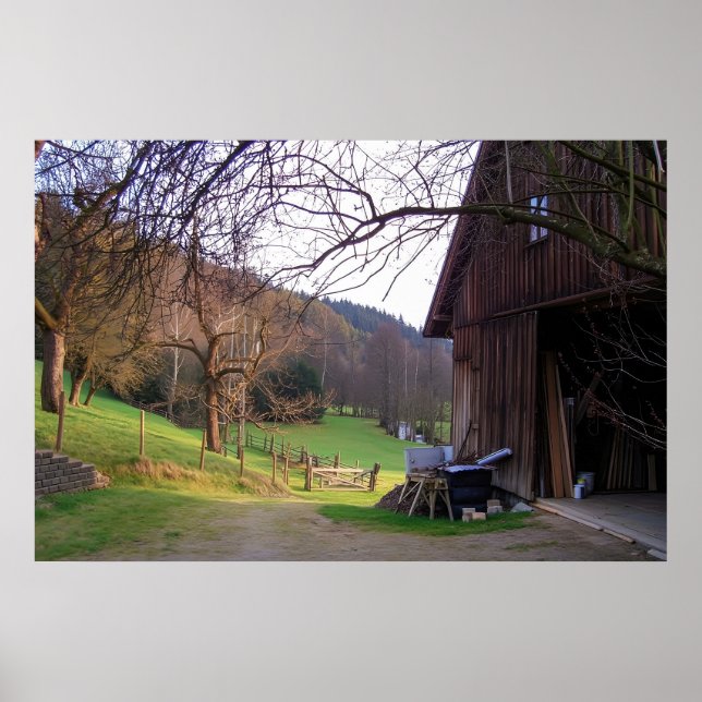 Small Farm in Germany Poster (Front)