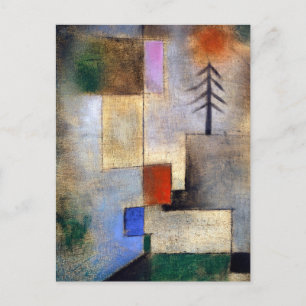 Small fir picture -Paul Klee -modern art painting Postcard