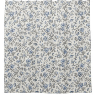 Small Floral Branch Warm White Shower Curtain