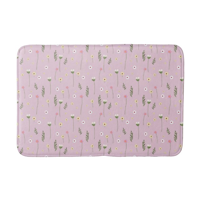 small flowers bath mat (Front)