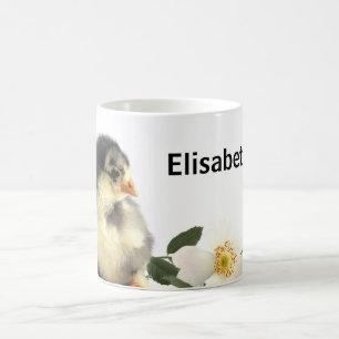 Small fluffy chickens sweet baby coffee mug