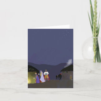 Small folded Christmas card