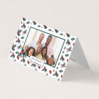 Small Folded Holiday Photo Card