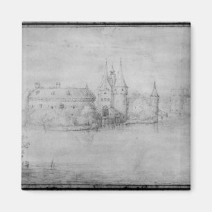 Small fortified island, Amsterdam, 1562 Magnet