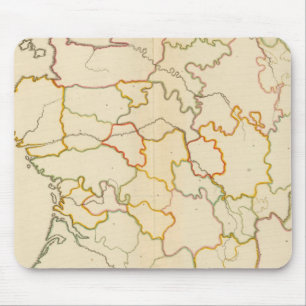 Small French Rivers Outline Mouse Pad