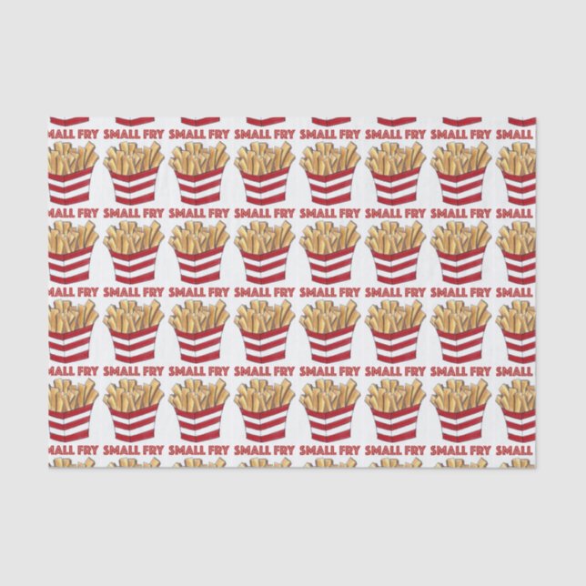 Small Fry Foodie French Fries Baby Gift Tissue Paper (Front)