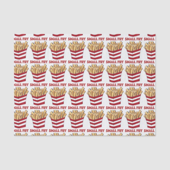 Small Fry Foodie French Fries Baby Gift Tissue Tissue Paper (Front)
