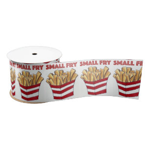 Small Fry Foodie French Fries Food Baby Ribbon Satin Ribbon