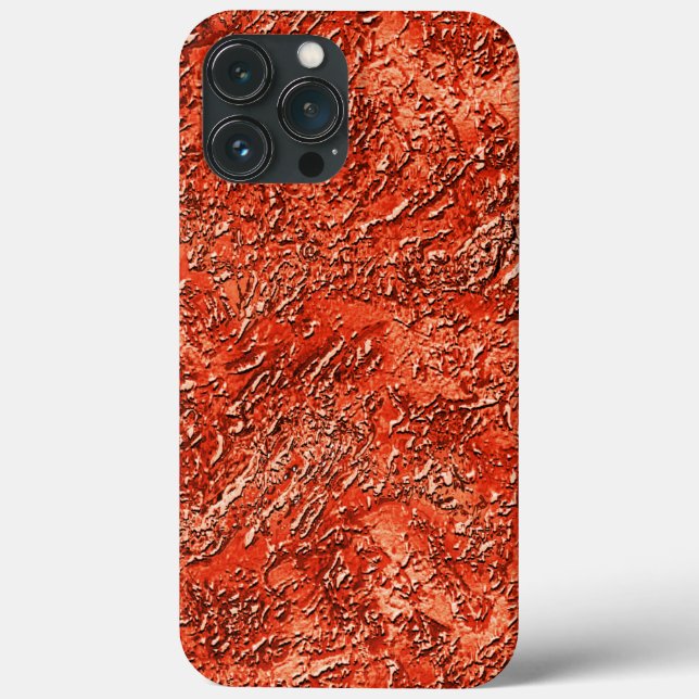 Small furrow texture on cardinal red to copper thr Case-Mate iPhone case (Back)