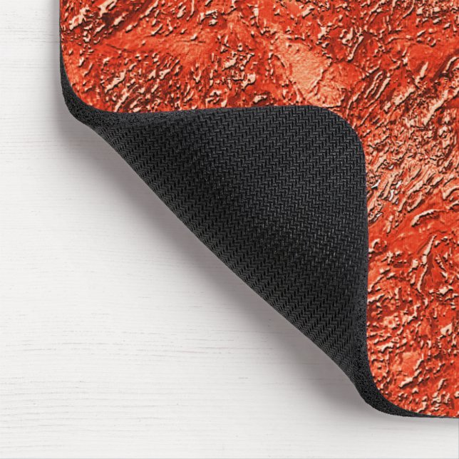 Small furrow texture on cardinal red to copper thr mouse pad (Corner)