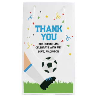 Small Gift Bag Soccer Sport Birthday