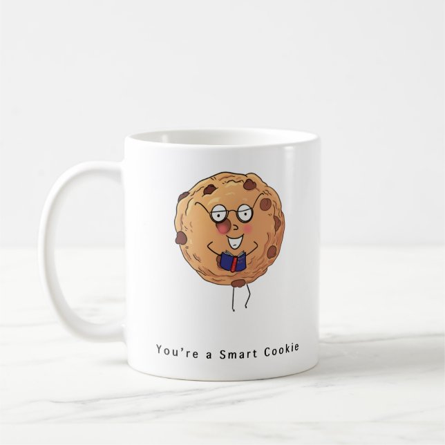 Small gift, smart cookie, cute coffee mug (Left)