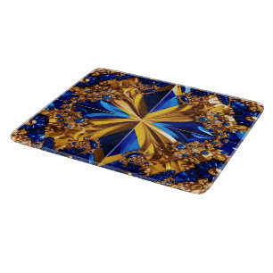 Small glass cutting board with Sweden Colours