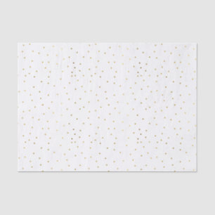 Small Gold Tone Polka Dot Tissue Paper