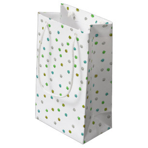 small golden blob from plaids and colour gift bag
