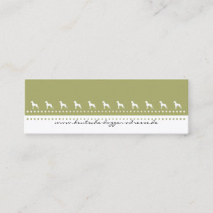 Small Great Dane Silhouettes Mini Business Card