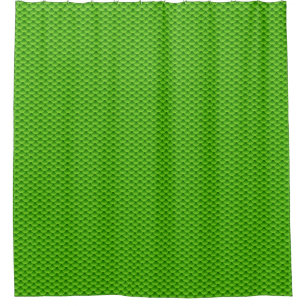 Small Green Fish Scale Pattern Shower Curtain