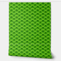 Small Green Fish Scale Pattern Wallpaper | Zazzle