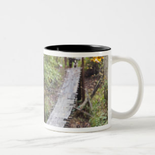 Small hanging bridge, National Coal Heritage Two-Tone Coffee Mug