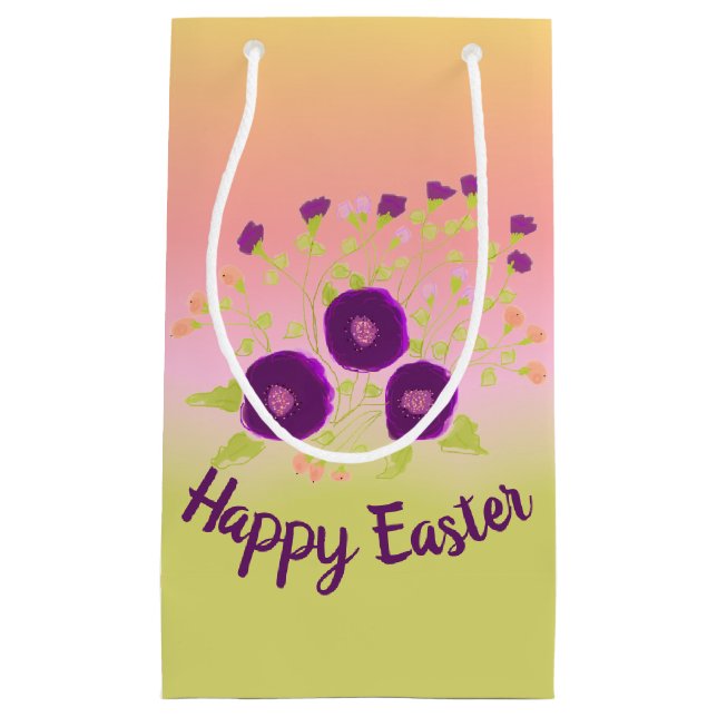Small Happy Easter Pastel Gift Bag (Front)