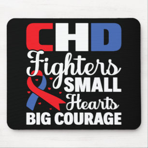 Small Heart Big Courage - Chd Awareness Mouse Pad
