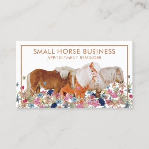 Small Horse Riding Breeding Pony Appointment Business Card