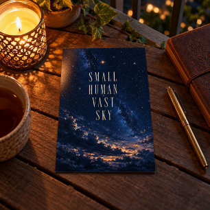 Small Human Vast Sky Art Print