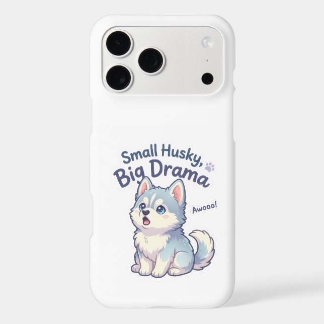Small Husky Big Drama Funny Puppy (Back)