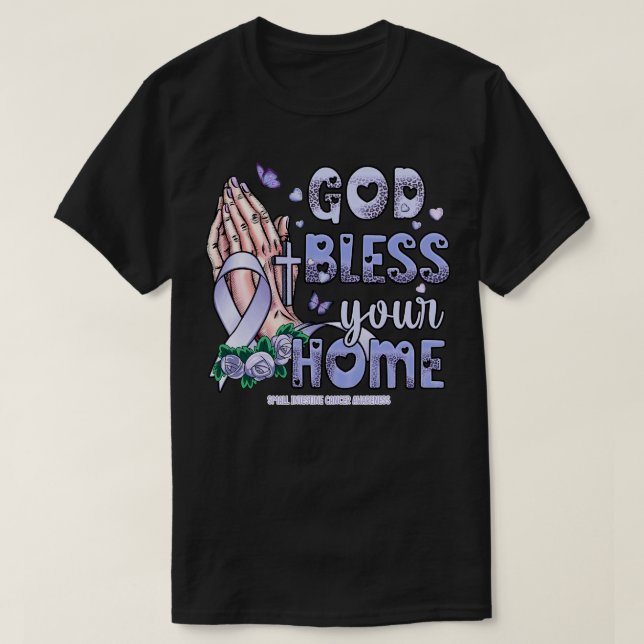 Small Intestine Awareness god bless faith hope T-Shirt (Design Front)