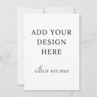 Small Invitation Blank Template (4.5 x 6.25)