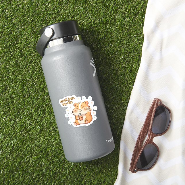 Small Joys Big Day – Cute Hamster Aesthetic (HydroFlask Insitu)