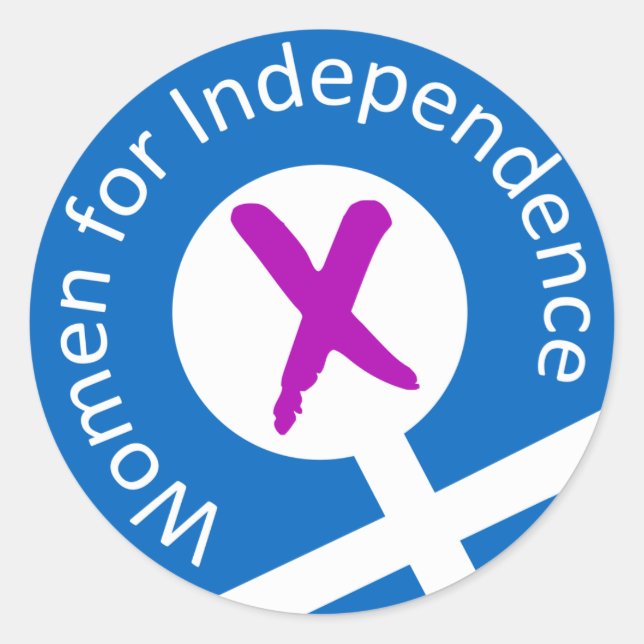 Small logo stick classic round sticker (Front)