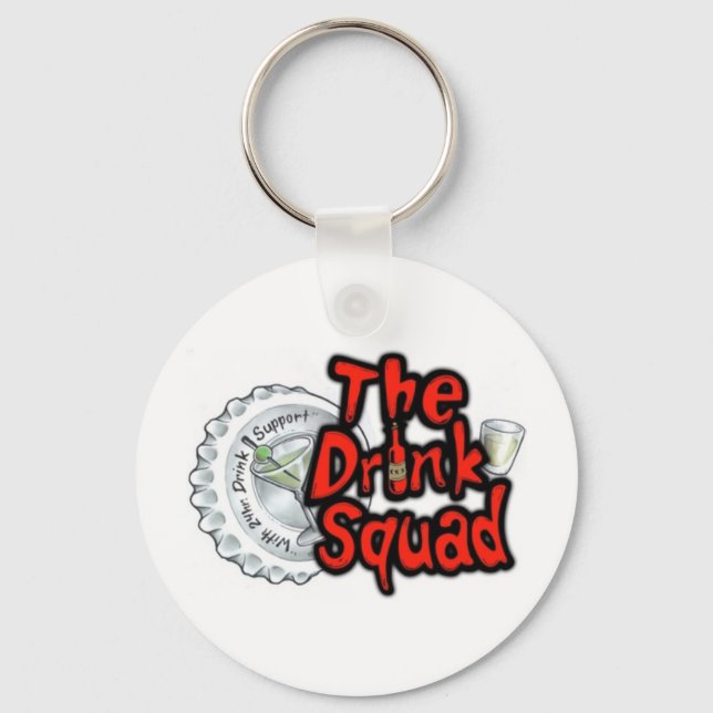 Small Logo The Drink Squad Key Ring (Front)