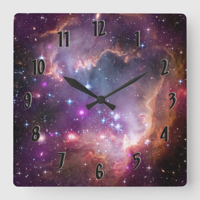 Small Magellanic Cloud Square Wall Clock (Front)