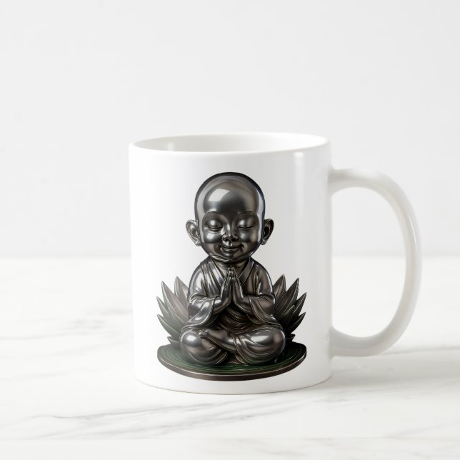 Small meditating Buddhist Coffee Mug (Right)
