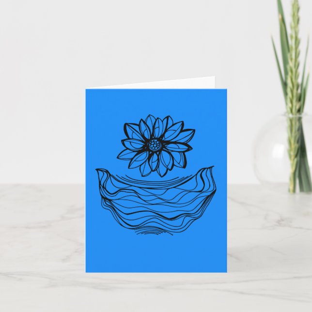 Small Meditation Drawing & Poem Card  (Front)