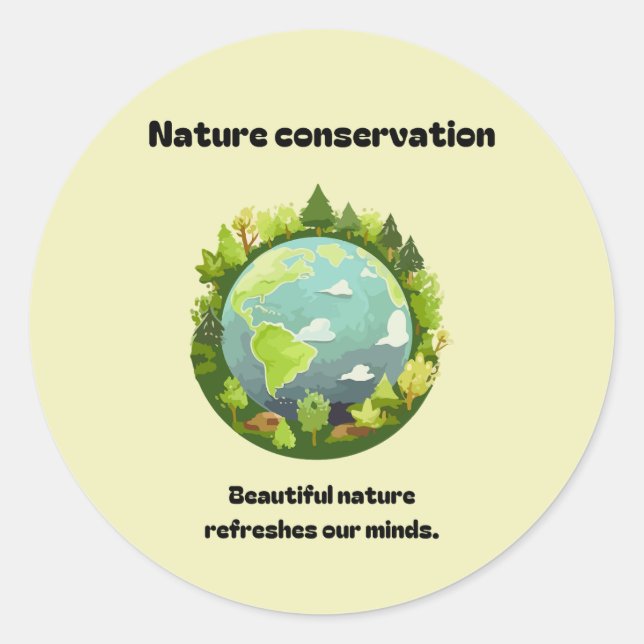 Small Miracles to Save the Planet: Nature Sticker (Front)