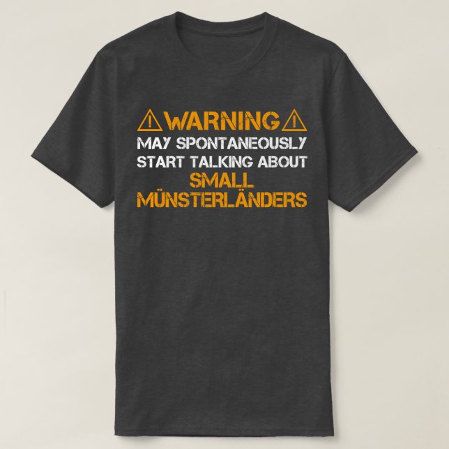Small Mnsterlnder Warning T-Shirt (Design Front)