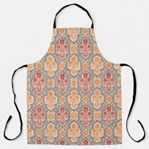 SMALL MUGHAL FLOWER PATTERN DESIGN BACKGROUND ARTp Apron