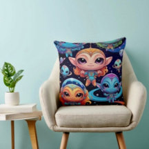 Small Multi-Coloured Aliens in Space